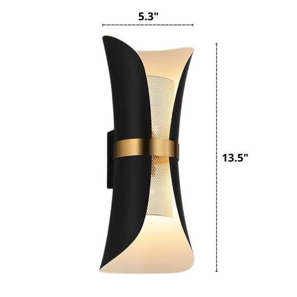 European Ribbon Sconce Dimensions
